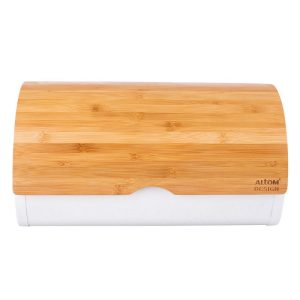 Altom Design posuda za kruh s bambusovim poklopcem, dekor bambus, 38x24x20 cm – 020401751 – EOL