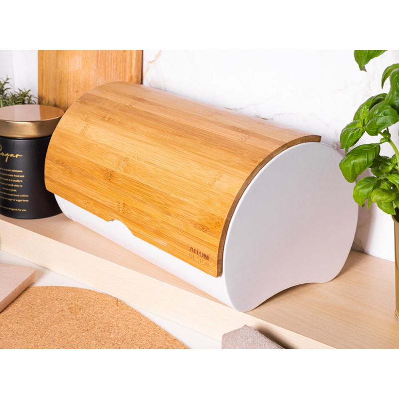 Altom Design posuda za kruh s bambusovim poklopcem, dekor bambus, 38x24x20 cm - 020401751 - EOL