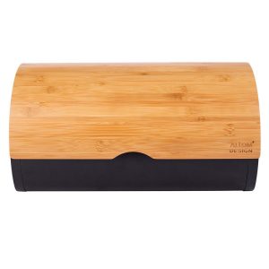 Altom Design posuda za kruh s bambusovim poklopcem crna 38x24x20 cm – 020401752 – EOL