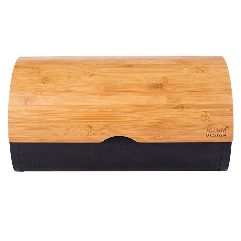 Altom Design posuda za kruh s bambusovim poklopcem crna 38x24x20 cm - 020401752 - EOL