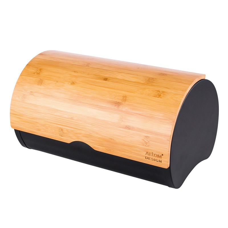 Altom Design posuda za kruh s bambusovim poklopcem crna 38x24x20 cm - 020401752 - EOL