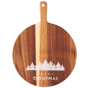 Altom Design okrugla drvena daska Božić 25cm – 020602090