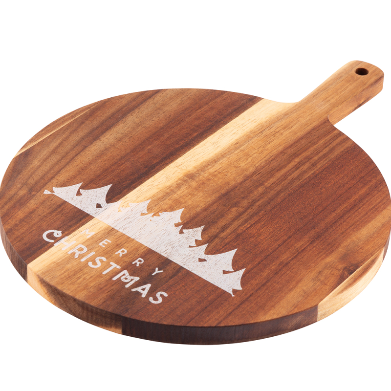 Altom Design okrugla drvena daska Božić 25cm - 020602090