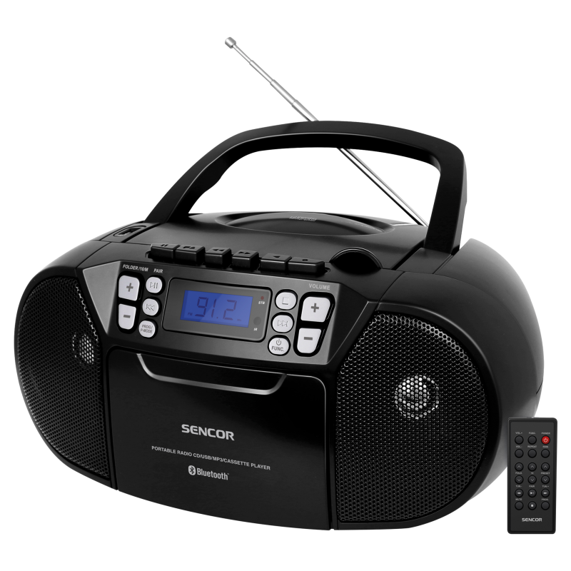 Sencor CD USB radio kasetofon SPT 3907 B