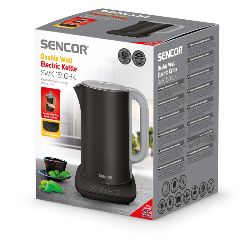 SENCOR ELEKTRIČNO KUHALO S REGULACIJOM TEMPERATURE SWK 1592BK