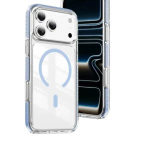 IPHONE 18 PRO MAX, 17 PRO MAX BLACK MASKICA +CLASS MAGSAFE CLEAR COLOUR