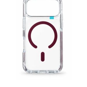 IPHONE 18 PRO MAX, 17 PRO MAX MASKICA BURGUNDY +CLASS MAGSAFE CLEAR COLOUR