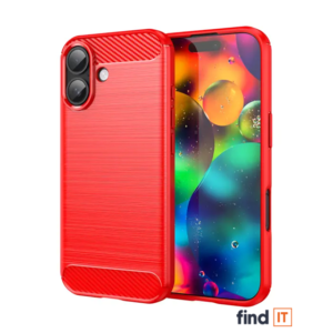 MASKICA +CLASS TPU KARBON MAT ZA APPLE IPHONE 17 CRVENA