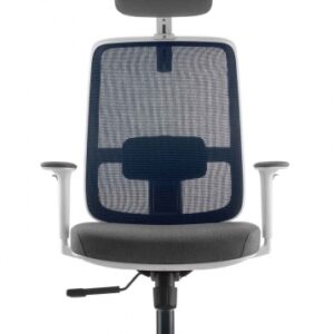 Ergo Basic Ergovision uredska stolica – bijelo-siva