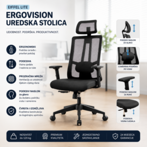 Eiffel Lite Ergovision uredska stolica
