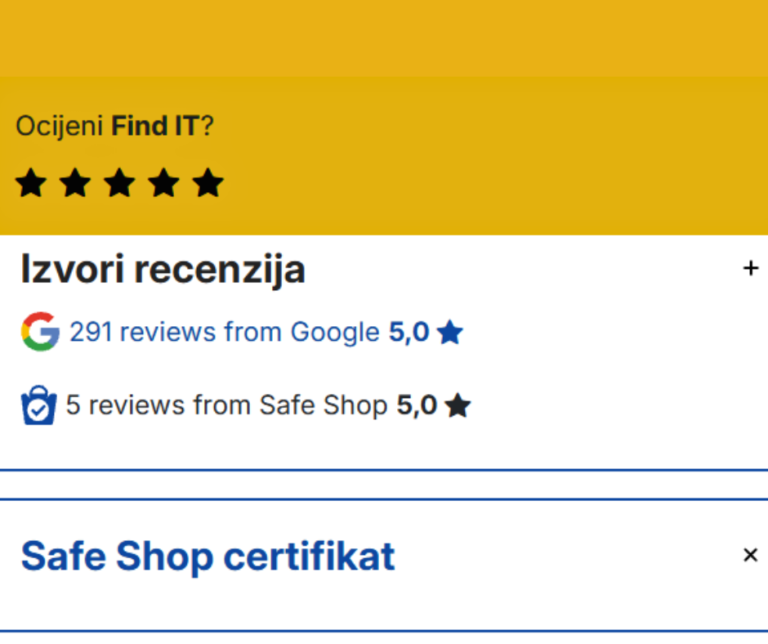 Pročitajte više o članku Zašto FindIt ima ocjenu 5.0 i zašto nam je stalo da tako ostane