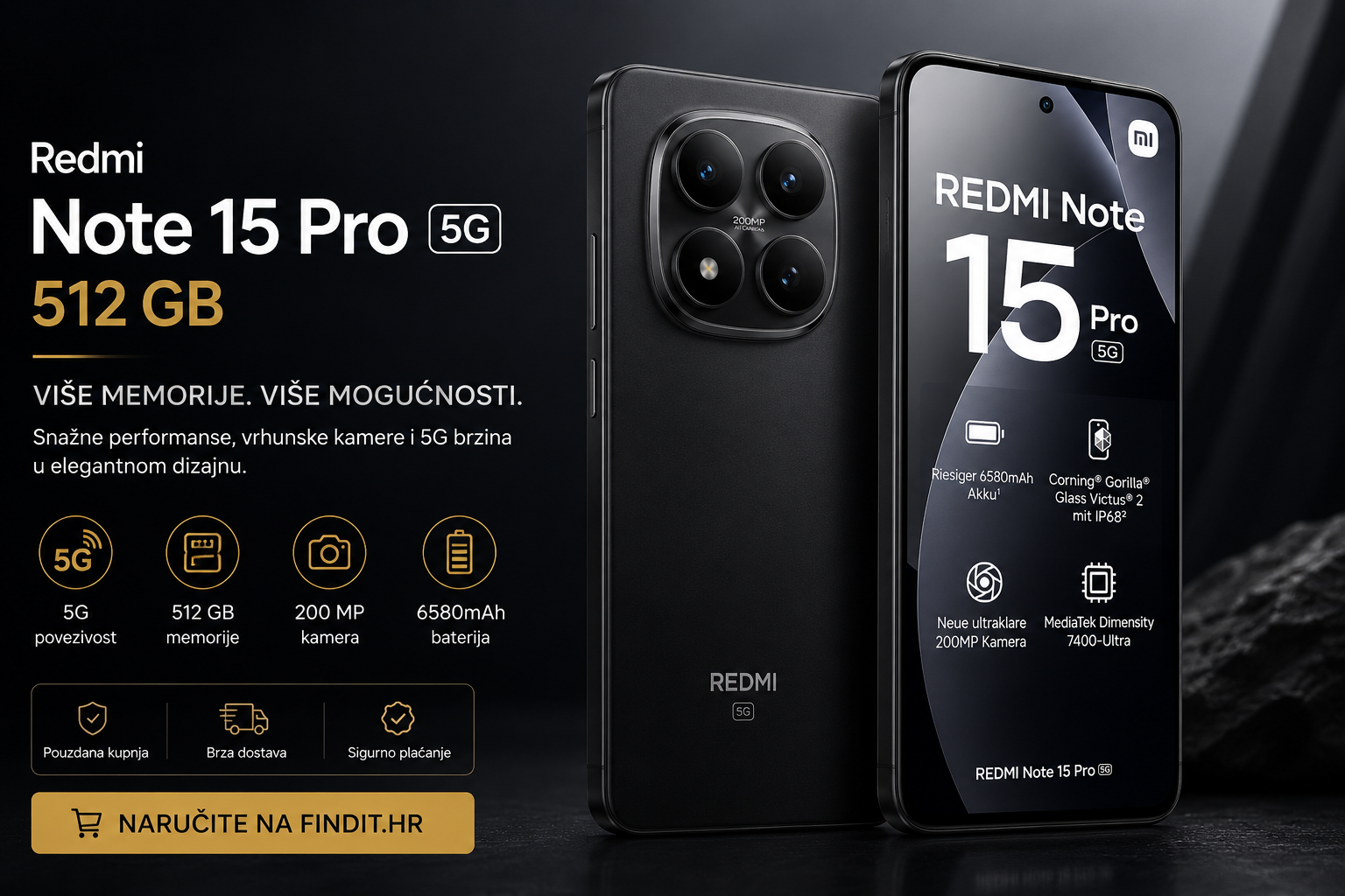 Pročitajte više o članku Zašto kupiti Redmi Note 15 Pro 5G 512 GB? Sve prednosti na jednom mjestu