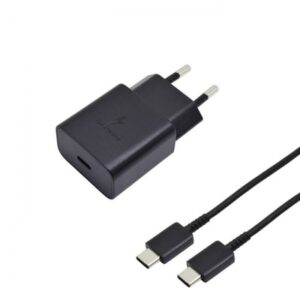 KUĆNI PUNJAČ ORIGINAL ZA SAMSUNG EP-T1510XBEGEU PD 15W + TIP C USB CRNI BULK.