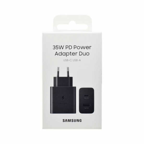 KUĆNI PUNJAČ ORIGINAL ZA SAMSUNG EP-TA220NBEGEU 35W 1*USB+1*TIP C CRNI BLISTER