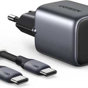 Kućni punjač brzi UGREEN, 30W, USB C, GaN, set, crni